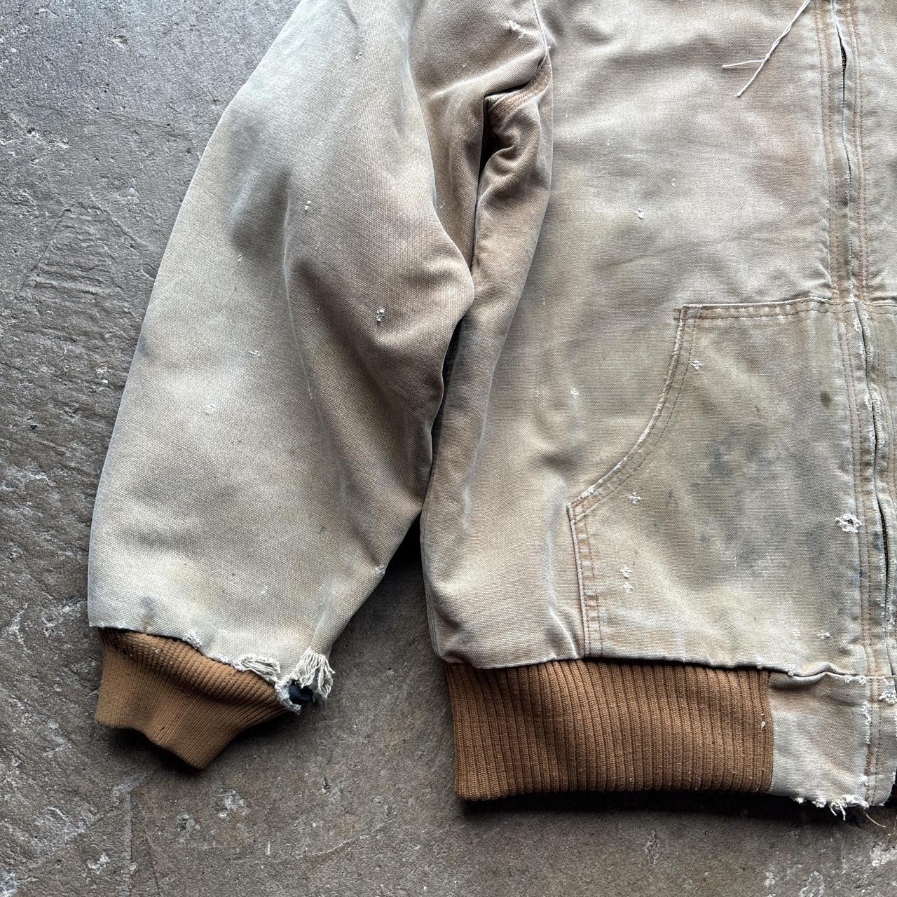 Distressed Tan Carhartt Active Jacket - M