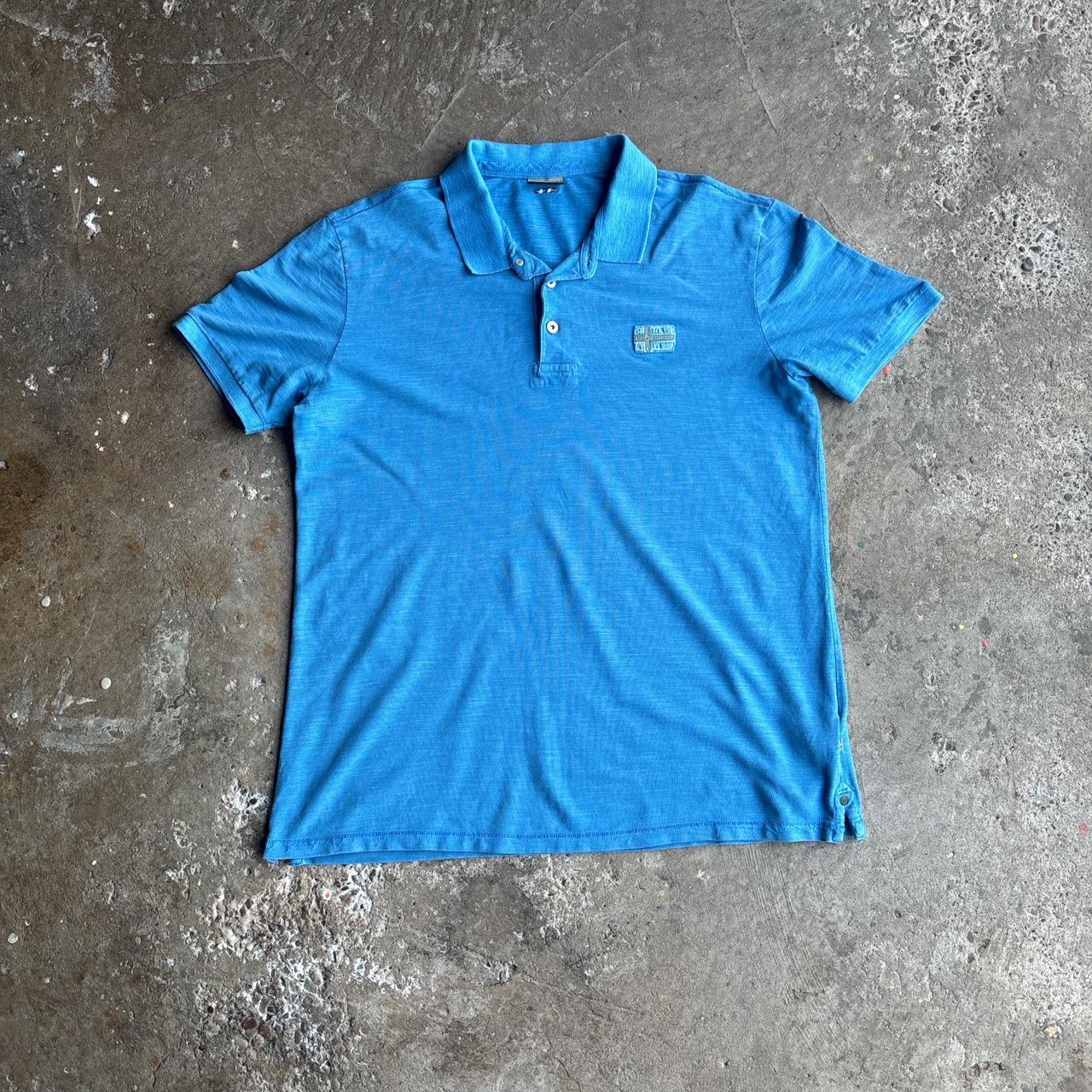 Blue Napapijri Cotton Polo Shirt