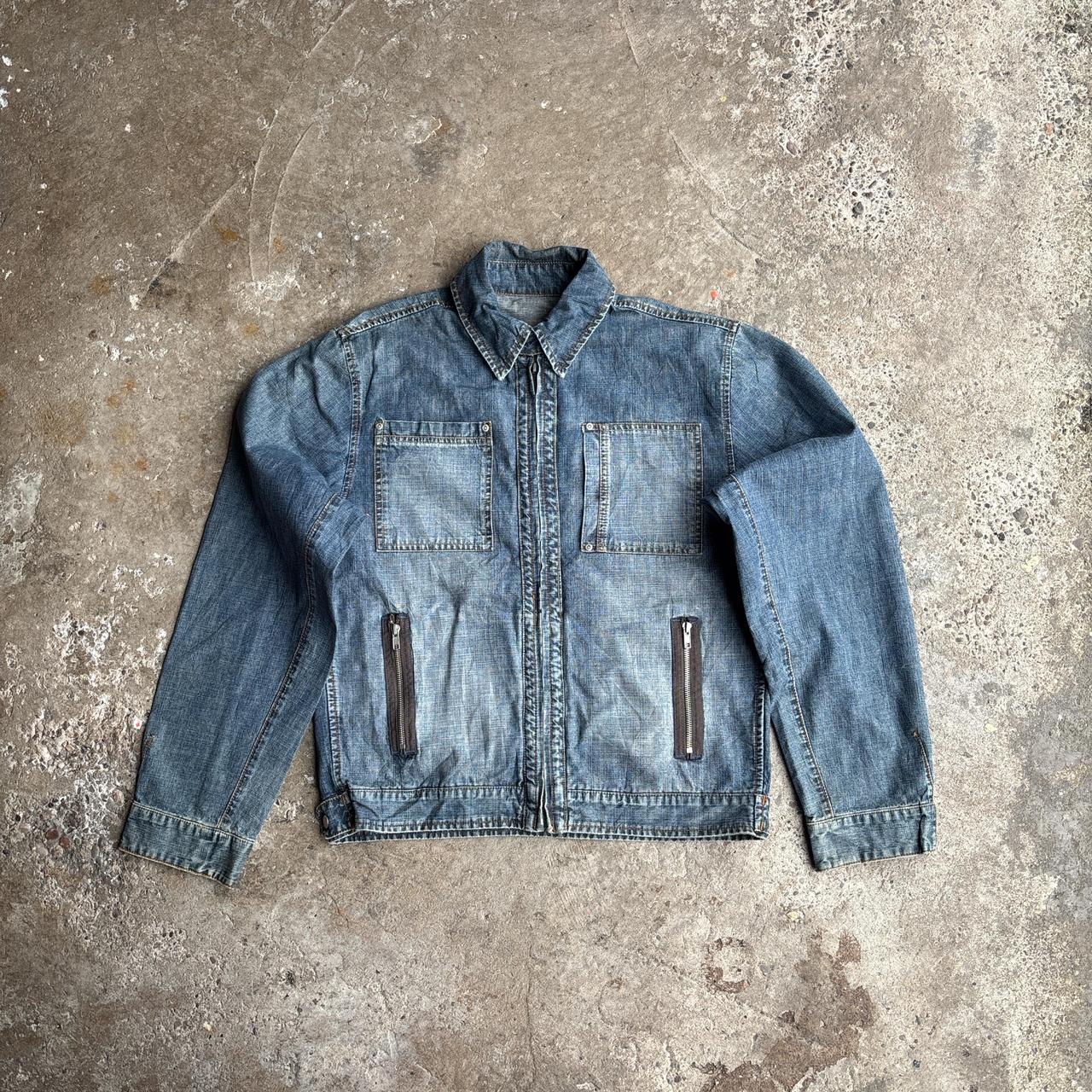 Washed Blue ‘Devred’ Y2K Denim Jacket