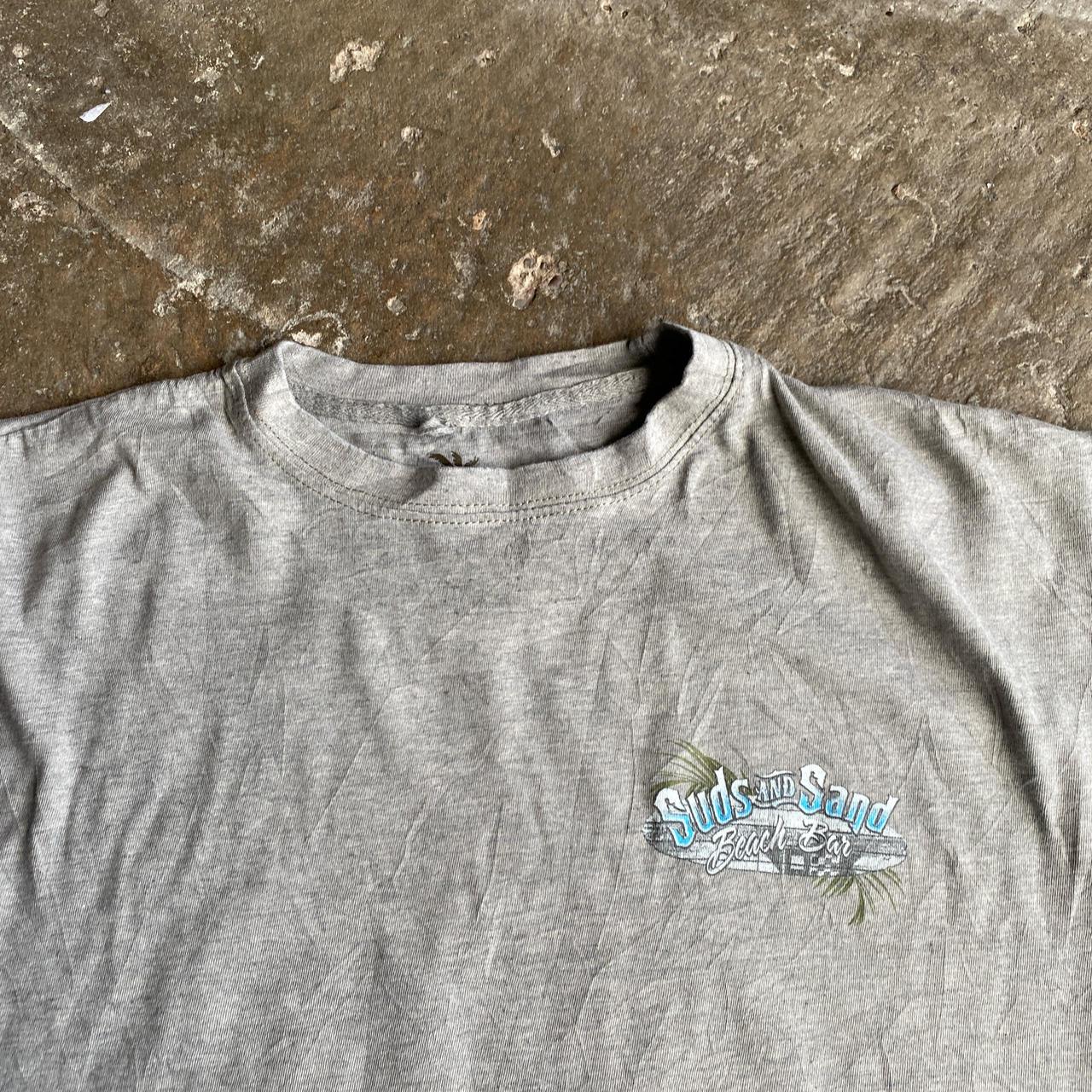 Grey Newport Blue ‘Suds & Sand’ Graphic Bar T-Shirt