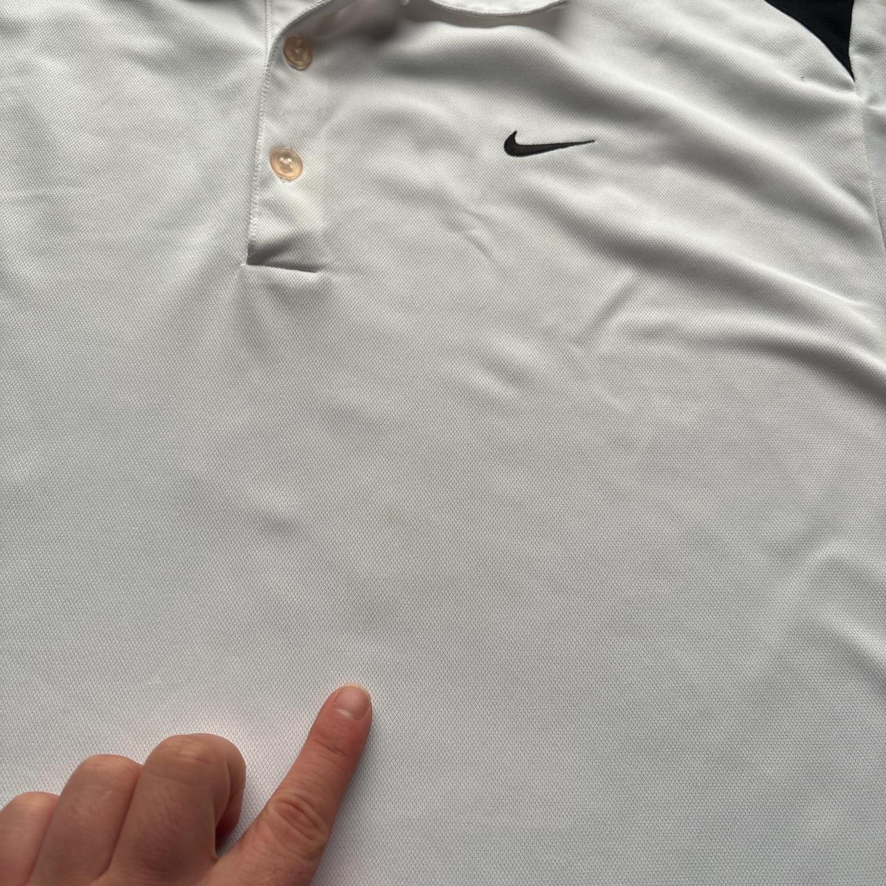 White and Black Nike Golf polo shirt - XL