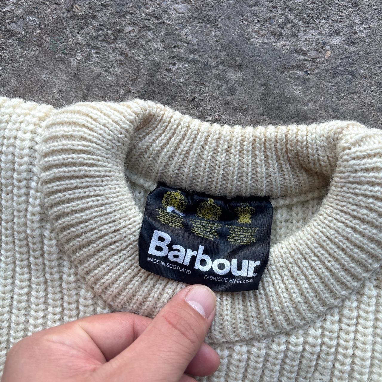 Cream Barbour wool sweater - C42