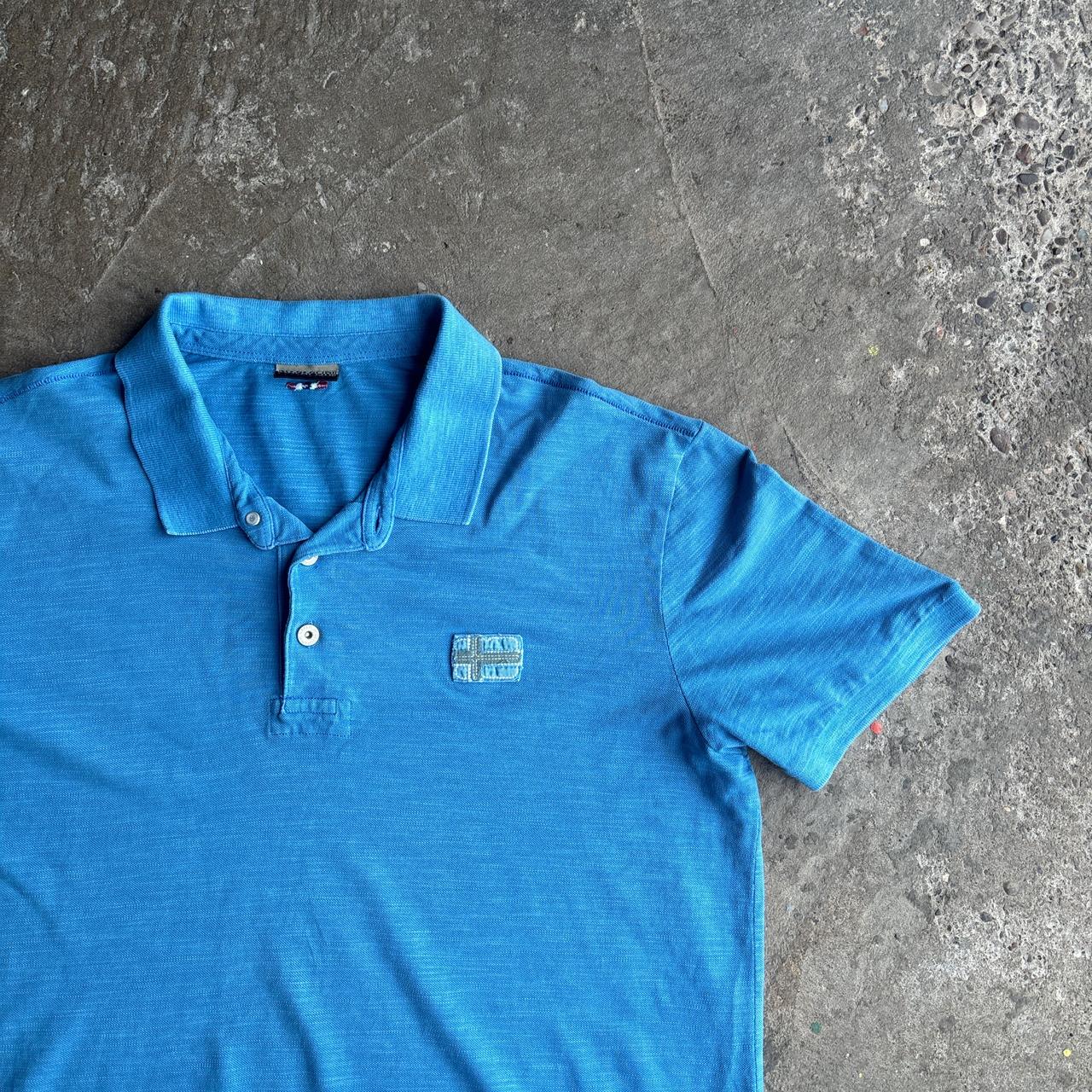 Blue Napapijri Cotton Polo Shirt