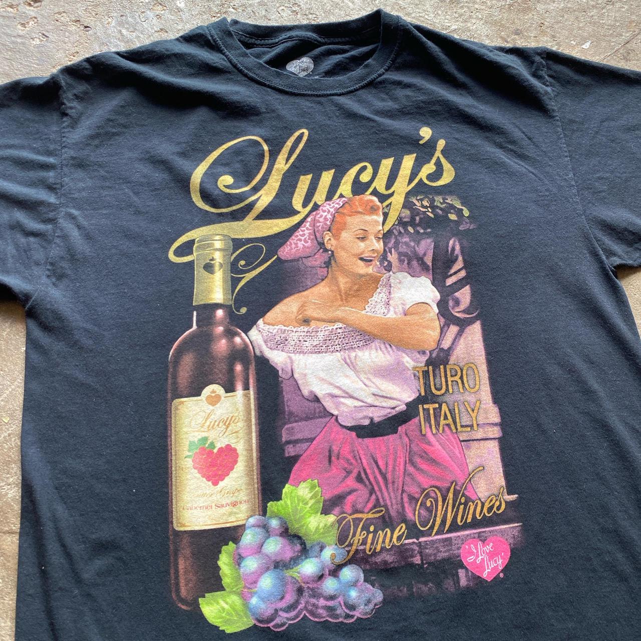 Black Lucy’s Wine graphic t-shirt