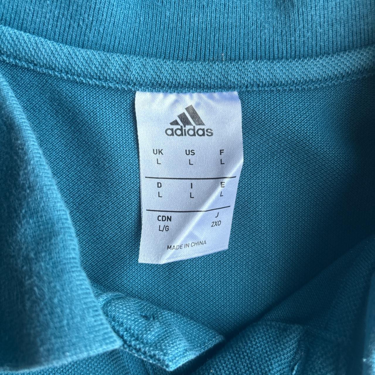 Teal 2018/19 Real Madrid Adidas Polo Shirt