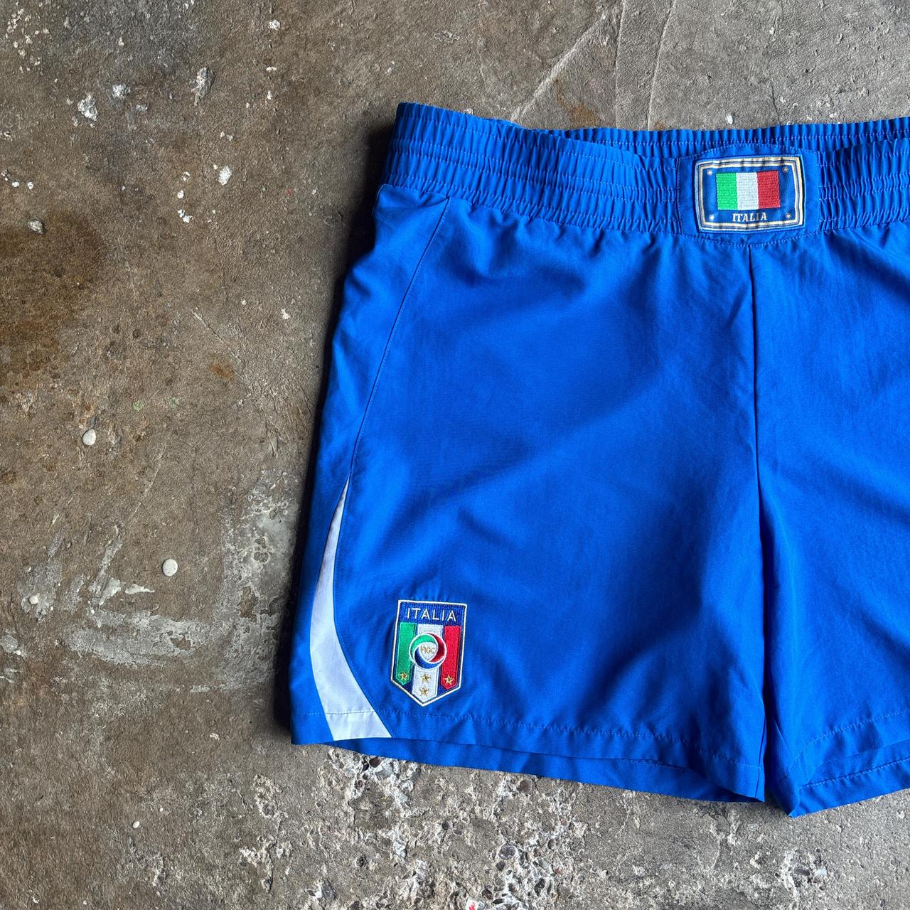 Blue Puma Italy Football Shorts