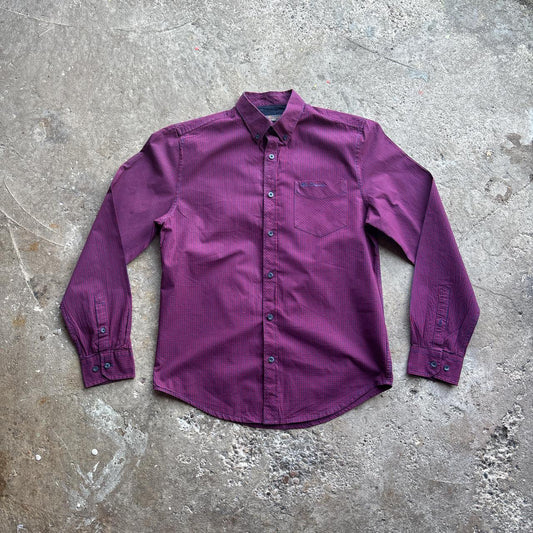 Vintage Ben Sherman Blue & Red Checkered Long-Sleeve Shirt
