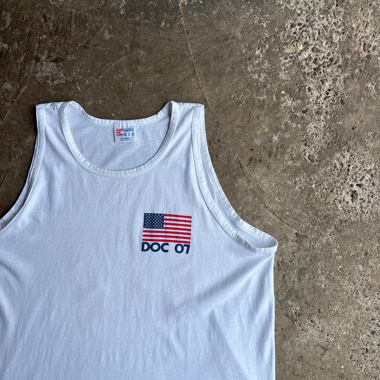 White USA Graphic ‘Doc’ Vest