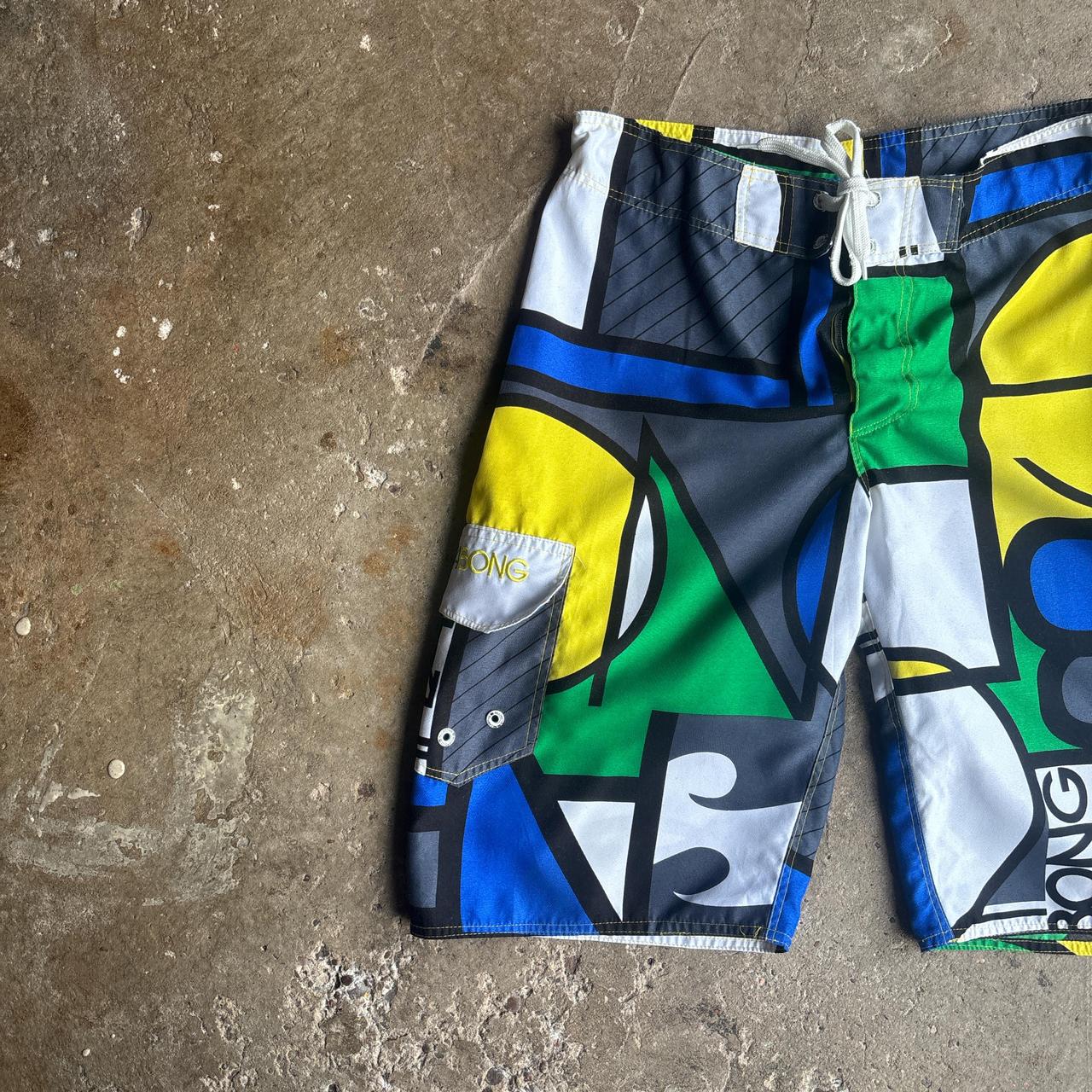 Multi Coloured Billabong Patterned Board Shorts- S