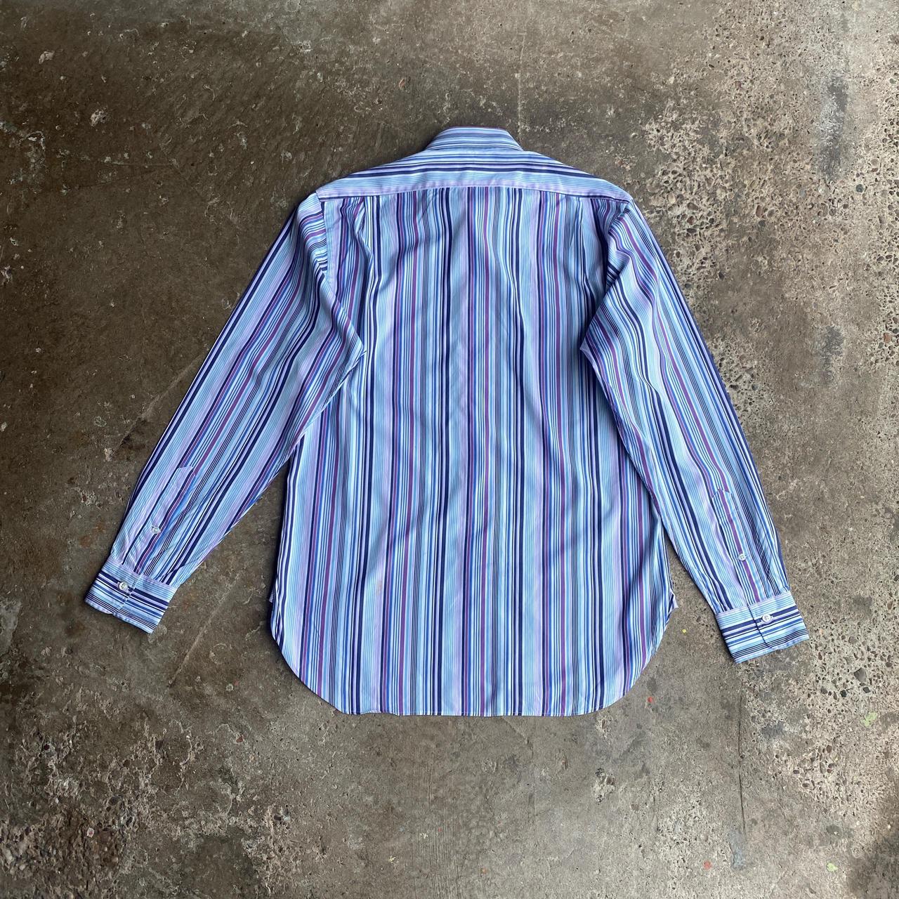 Multi-Colored Purple Striped Polo Ralph Lauren Shirt - L