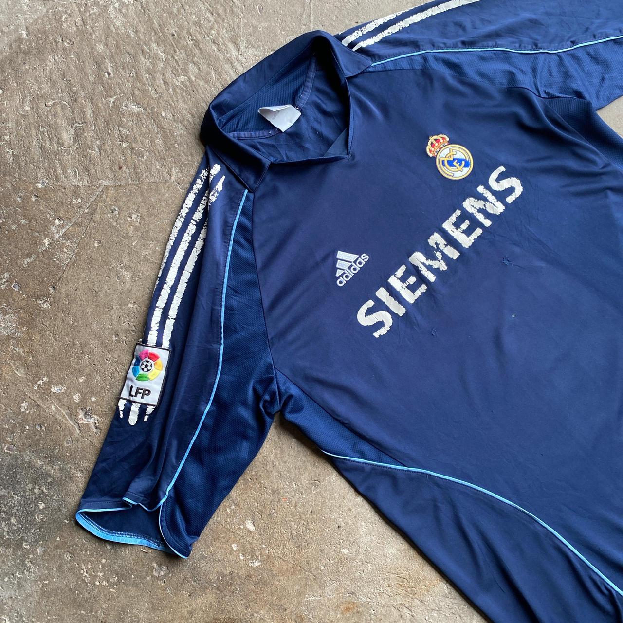 Navy Adidas Real Madrid 2005/06 Away shirt - XL