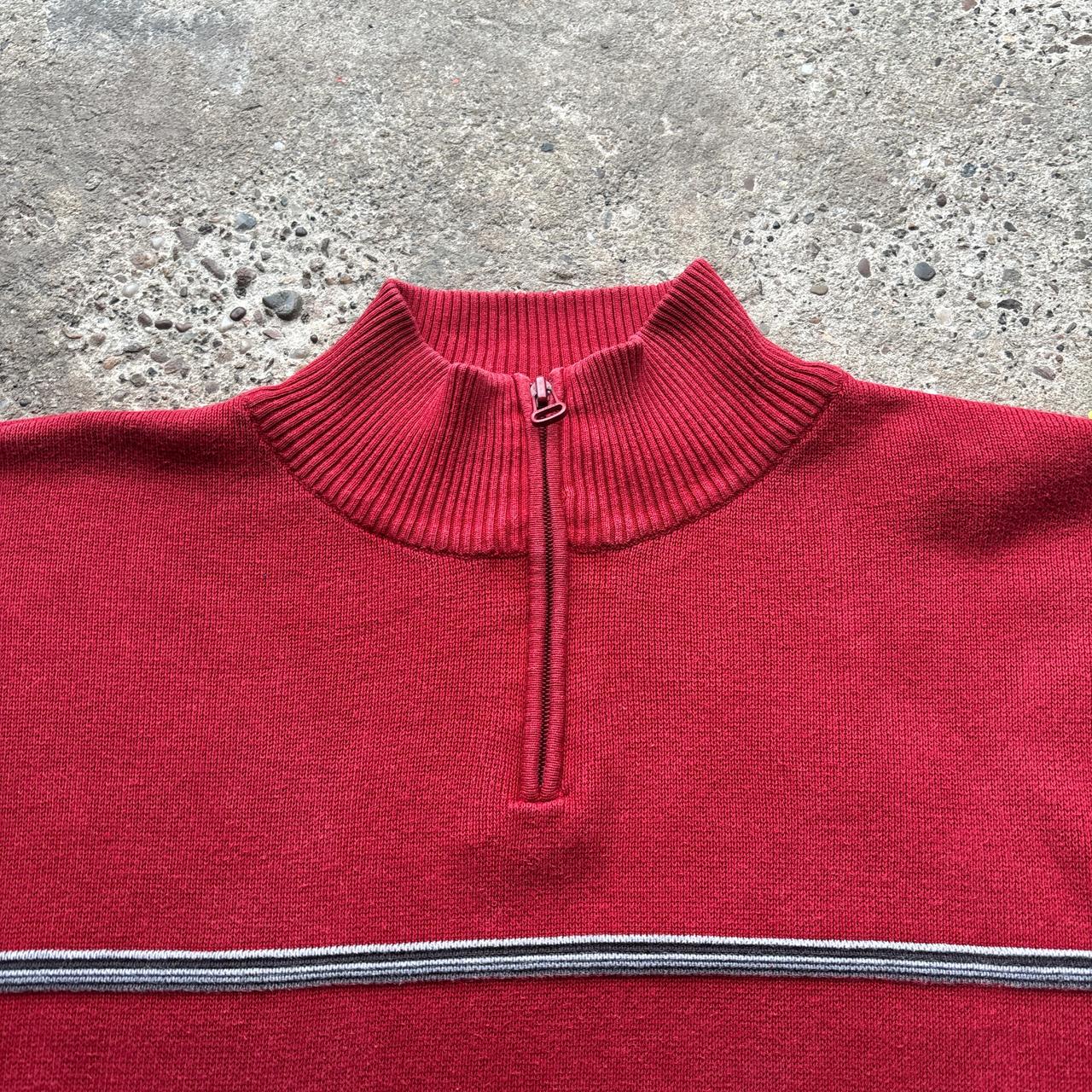 Y2K Tommy Hilfiger knitted quarter-zip - XL
