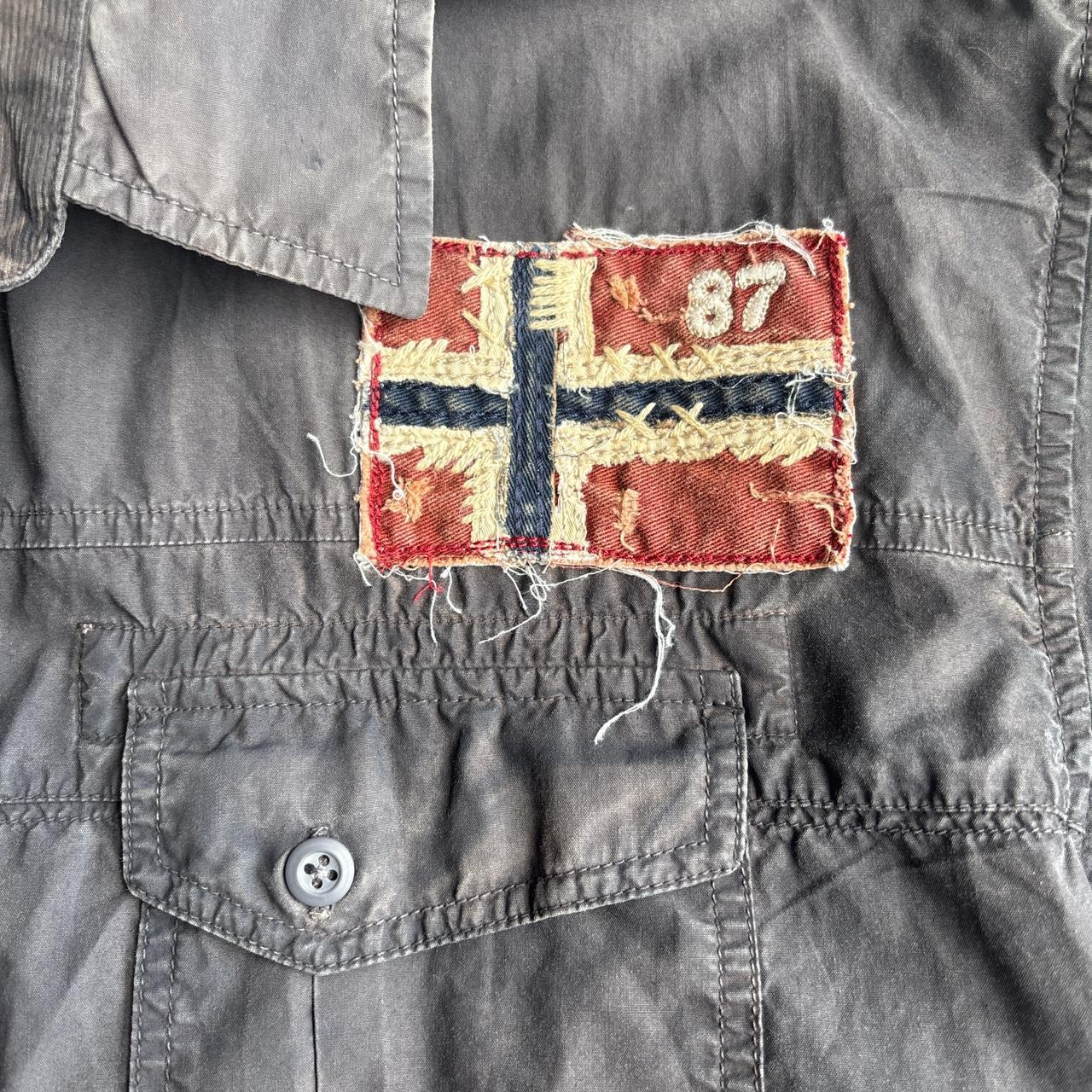 Dark Grey Napapijri Long Sleeve Shirt