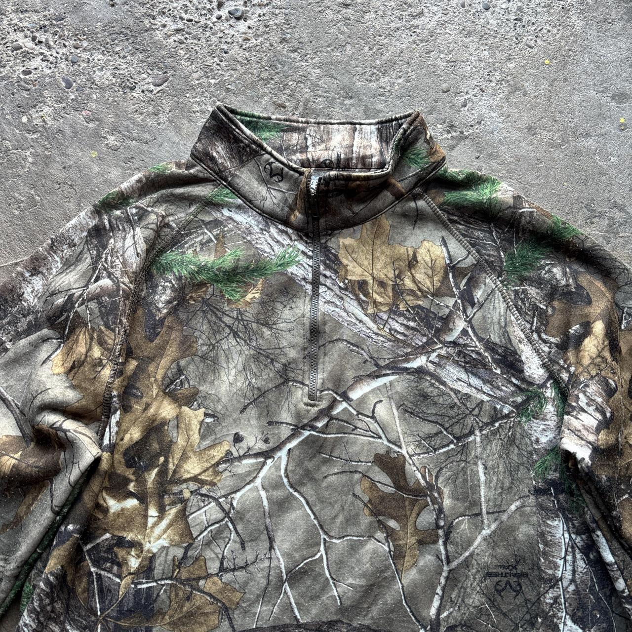 Real Tree 1/4 zip sweatshirt - L