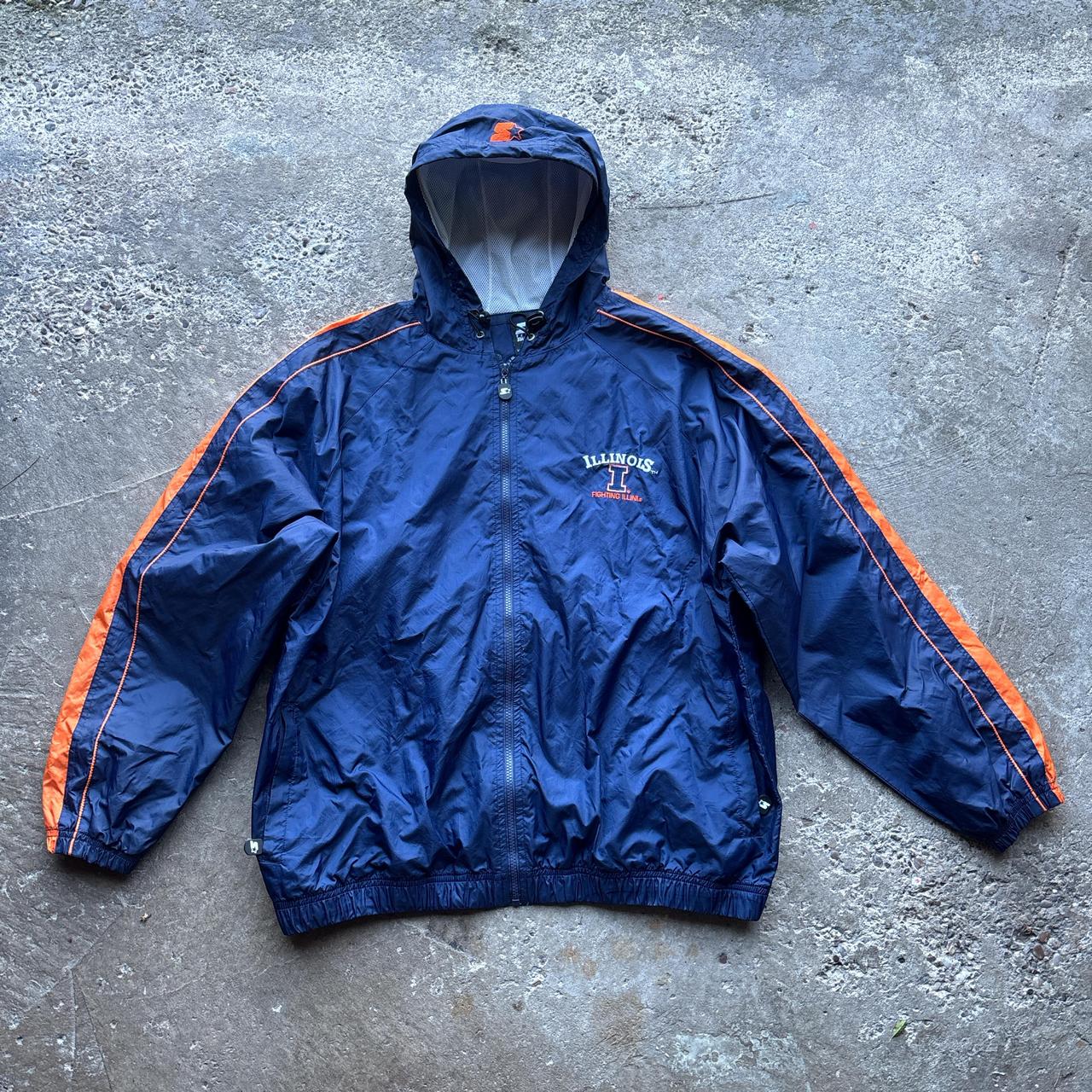 Vintage Navy Illinois Starter track jacket - L