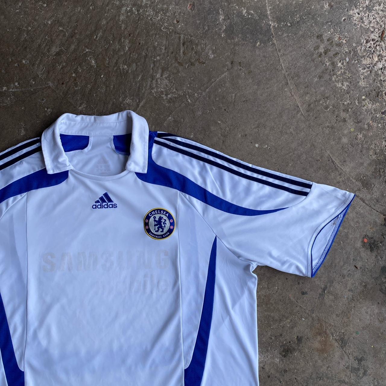 White Adidas 2004/05 Chelsea Away Shirt - 2XL