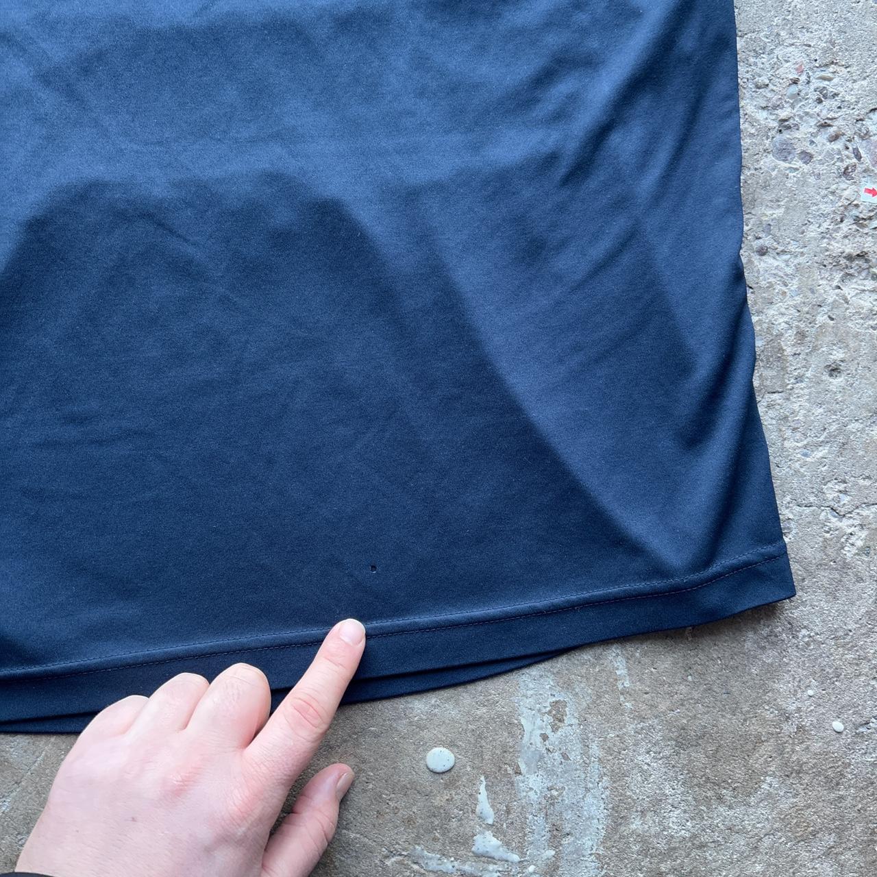 Navy and yellow Adidas activewear polo shirt