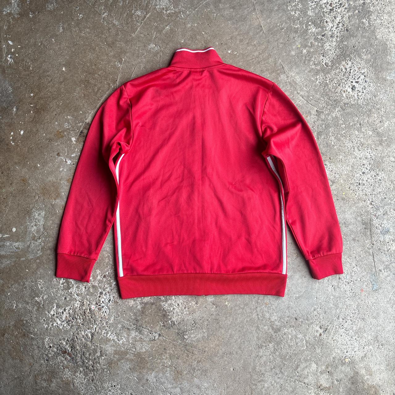 Red Manchester United Adidas Tracksuit Jacket - M