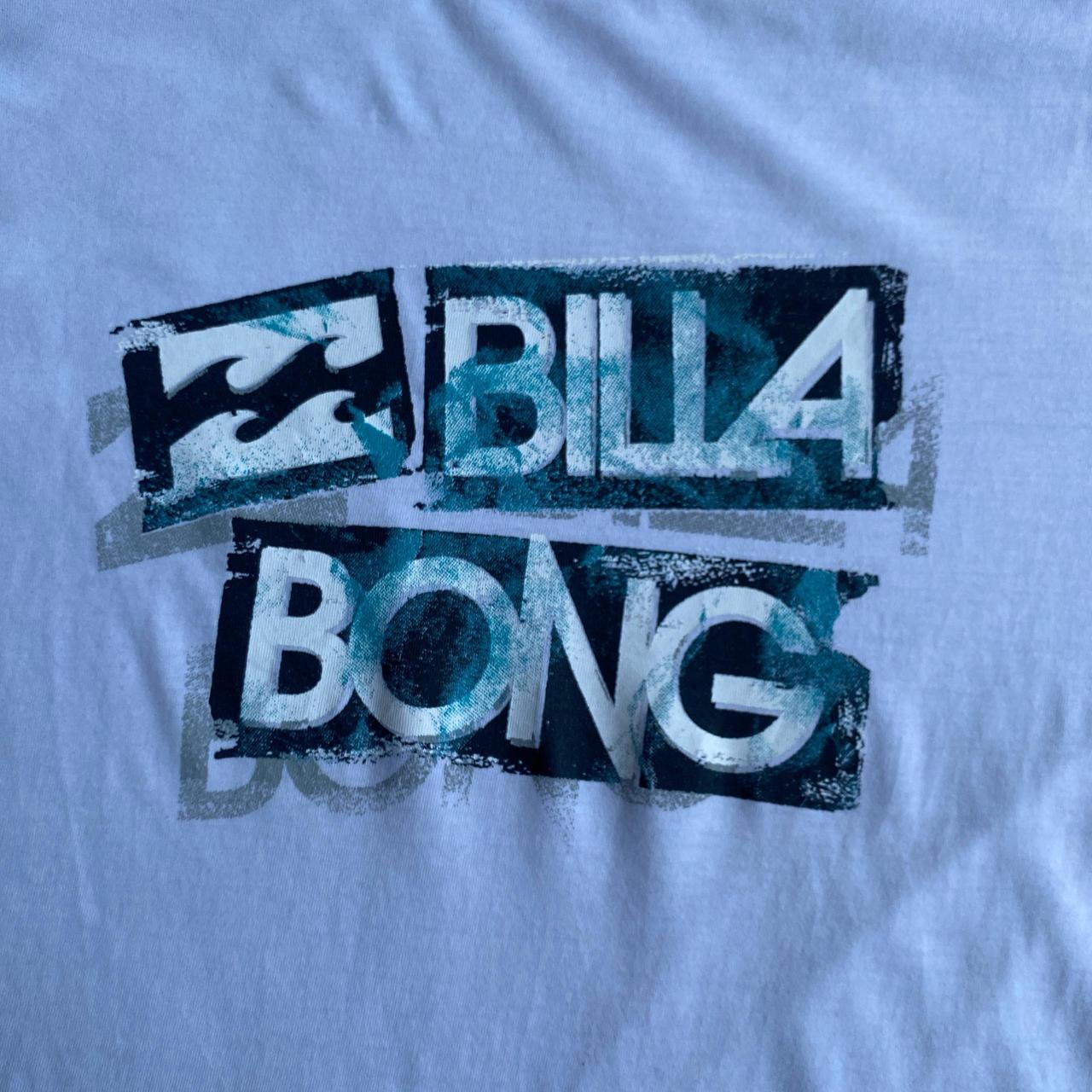 White Graphic Billabong T-Shirt - L