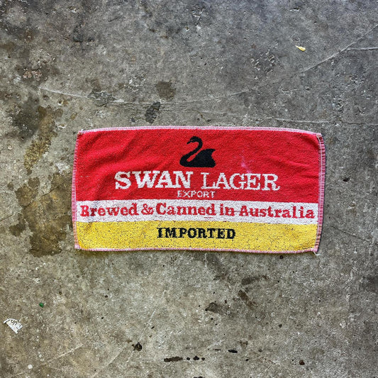 90s cotton ‘Swan Lager Export’ beer towel
