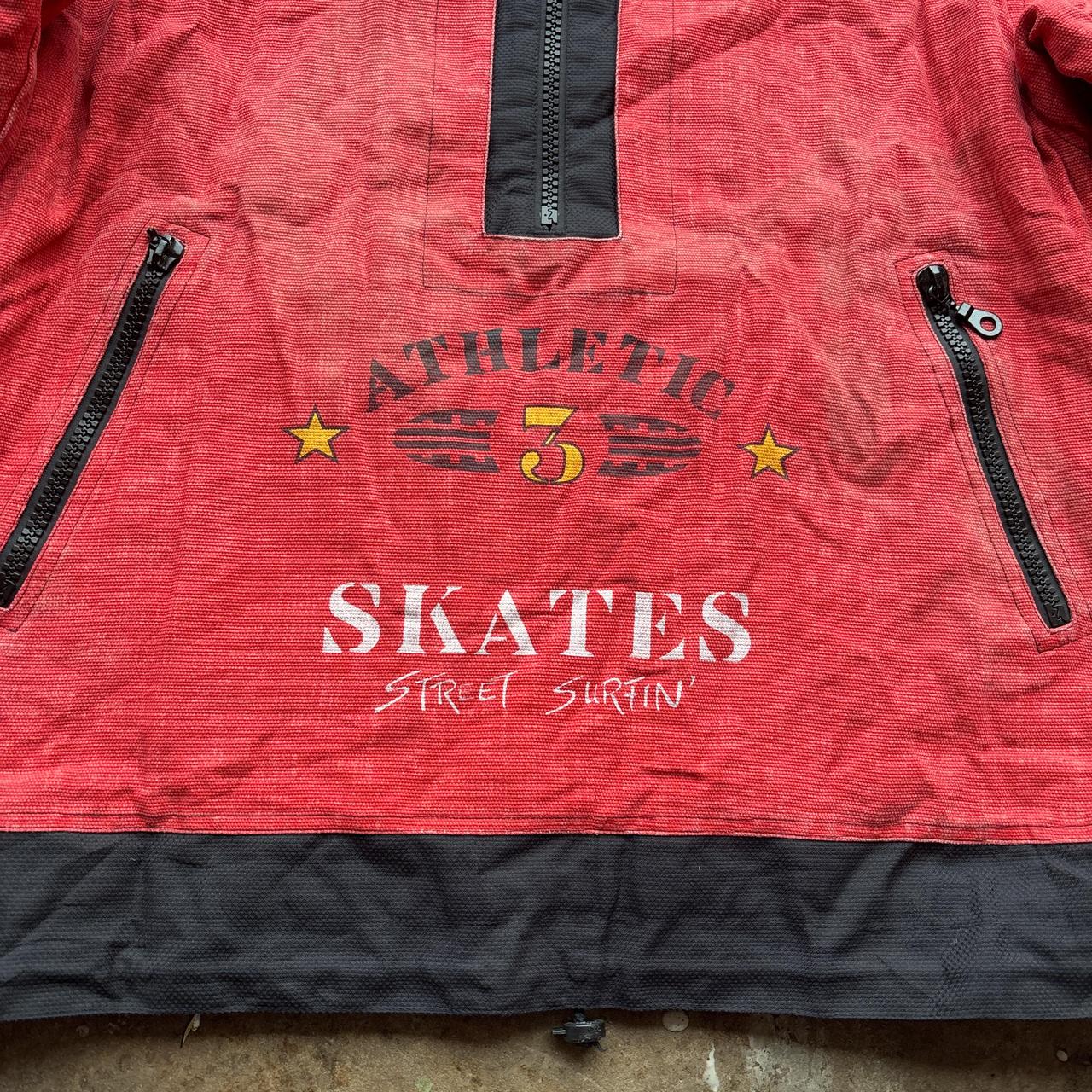 90s Red and black Magic Number skateboard jacket