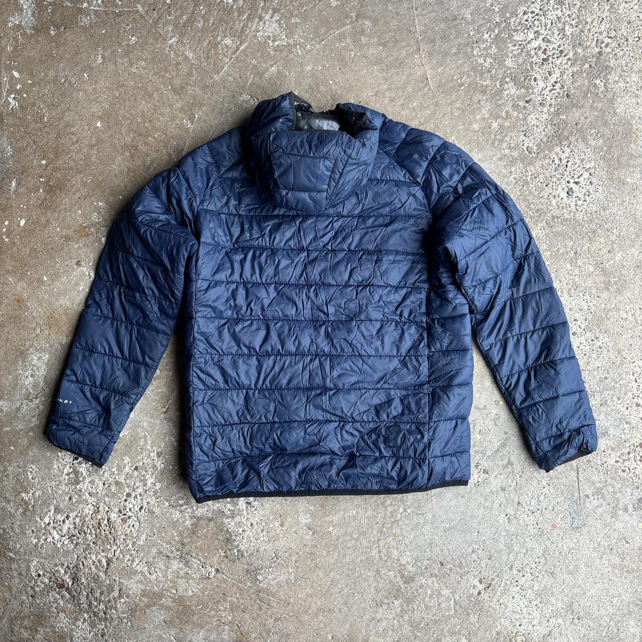 Blue Columbia Hooded Puffer Jacket  - M