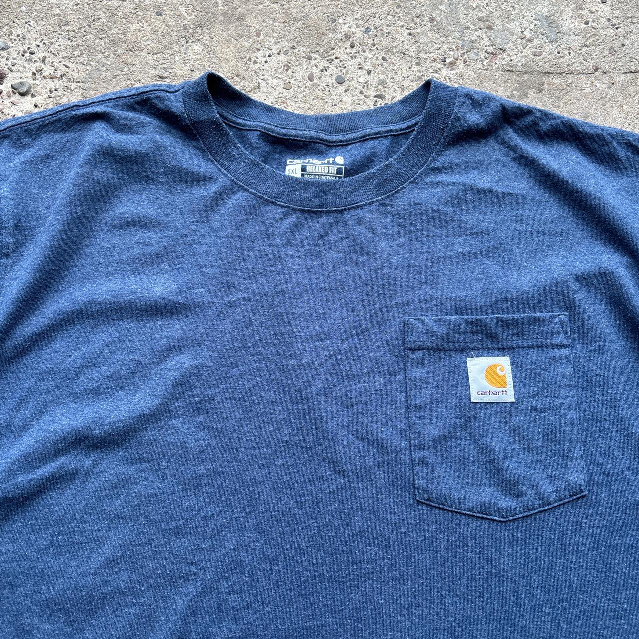 Blue Carhartt pocket tee - XXXL
