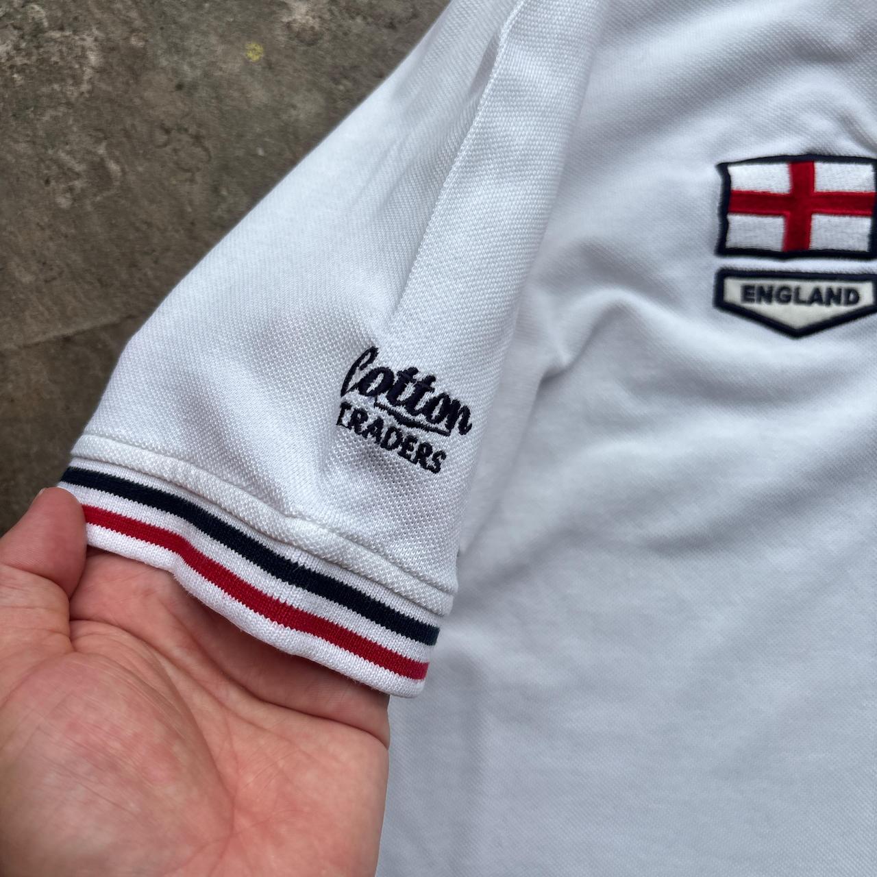 White Cotton Traders England Rugby polo shirt - L
