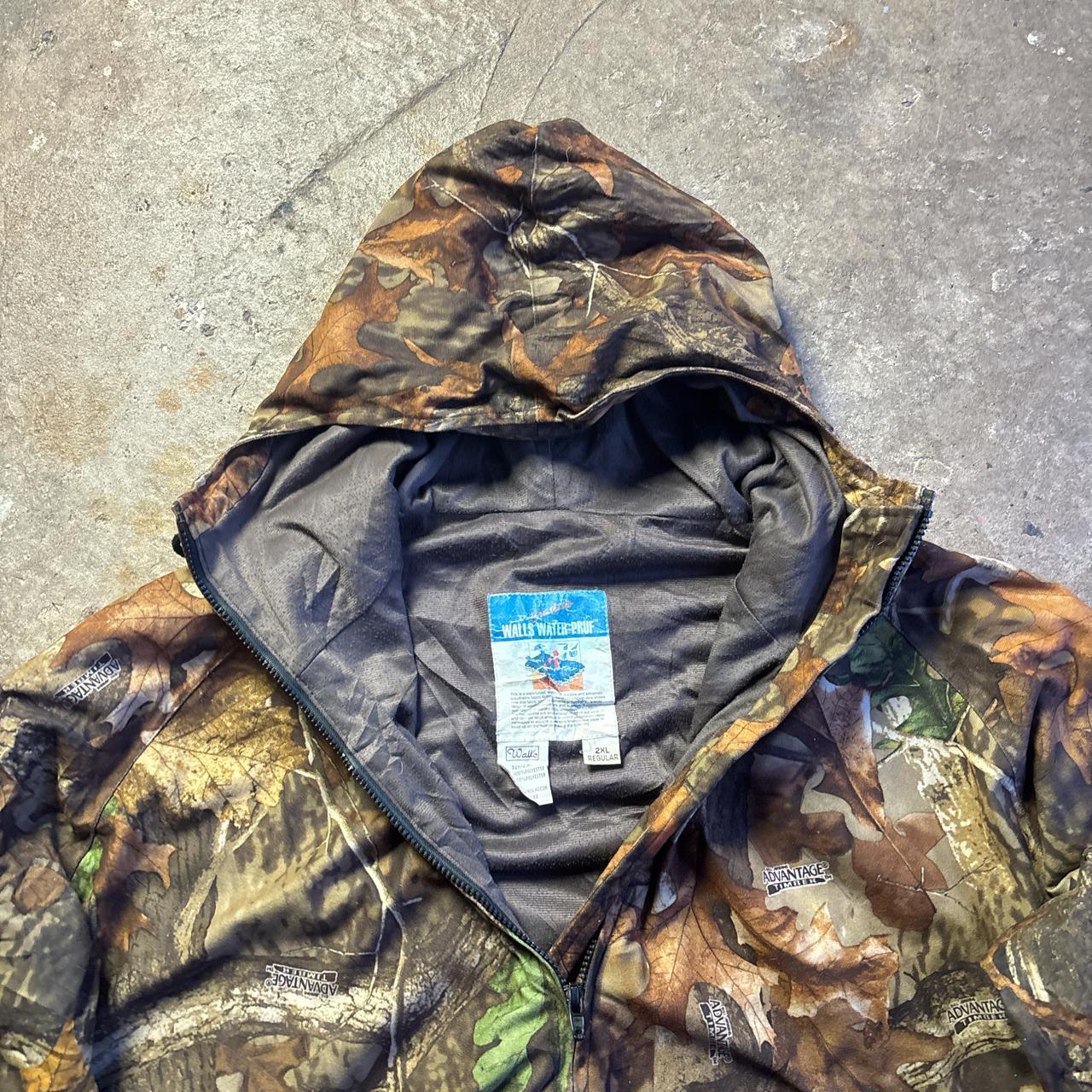 Walls Full Zip Hooded Woodland  Print Jacket - 2XL