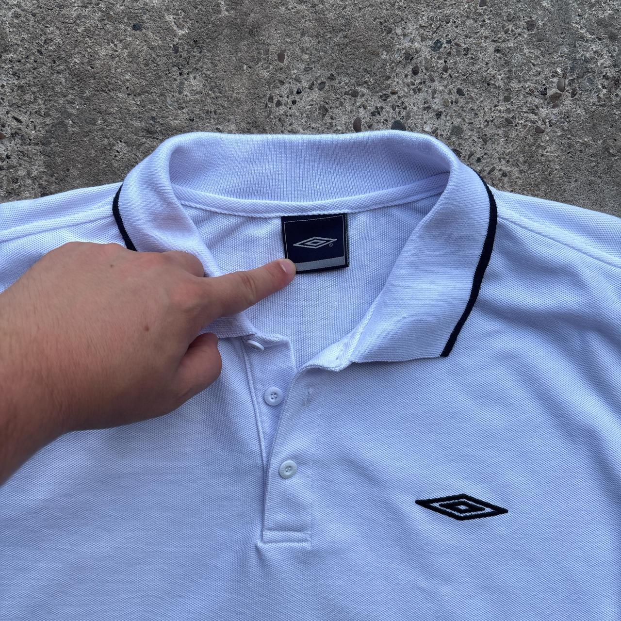 00s White Umbro polo shirt - XL