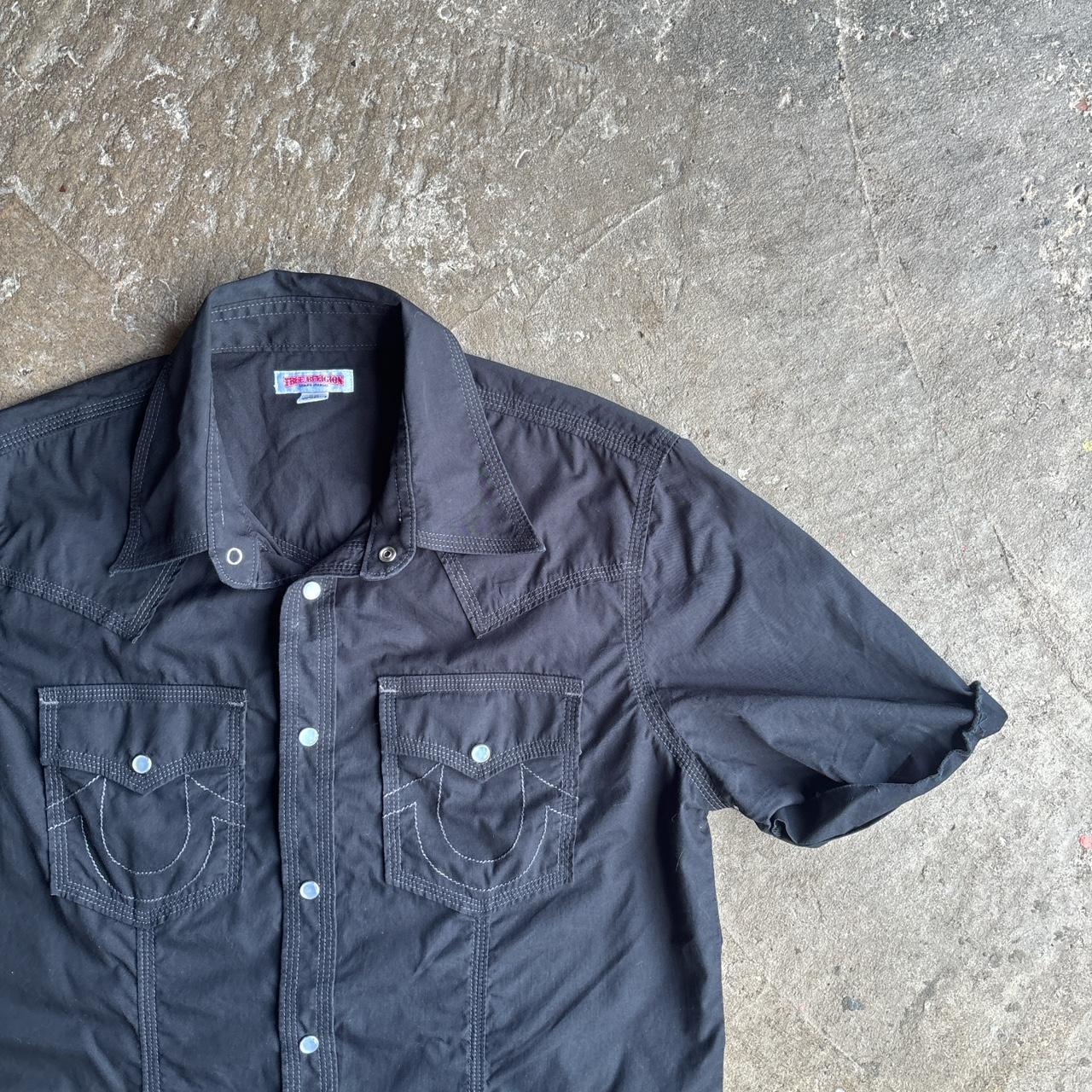 Vintage Black True Religion Short Sleeve Shirt