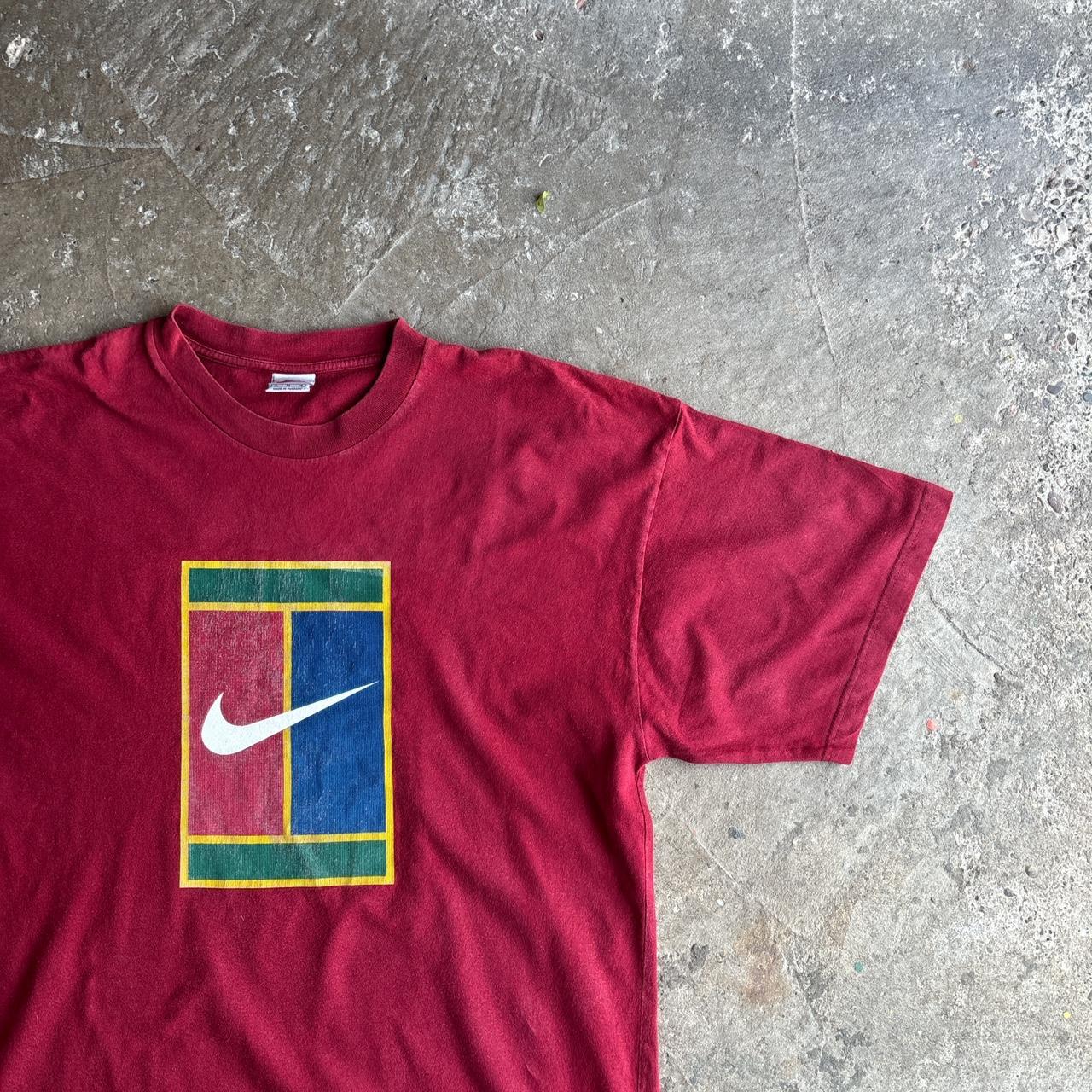 Vintage Red Nike Court T-Shirt