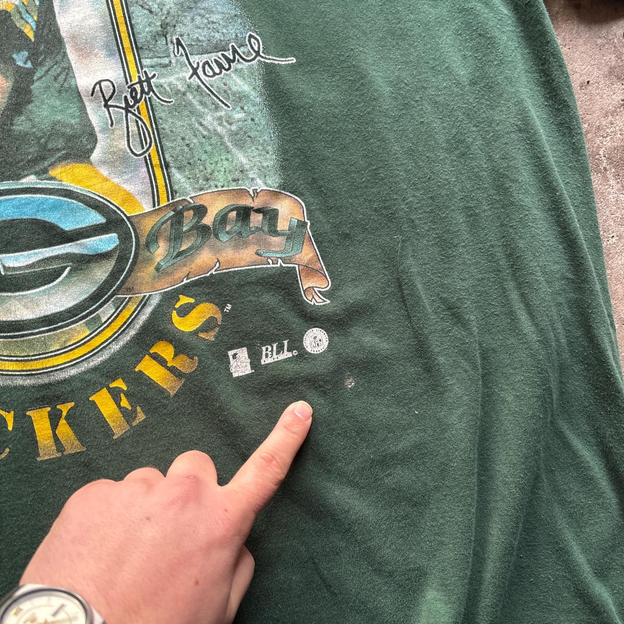 90s Green Brett Favre Green Bay Packers graphic tee - XXXL