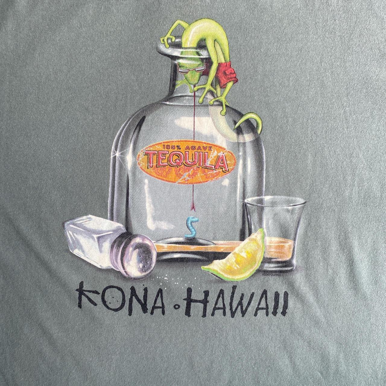 Washed Green Graphic Hawaii Tequila T-Shirt - L