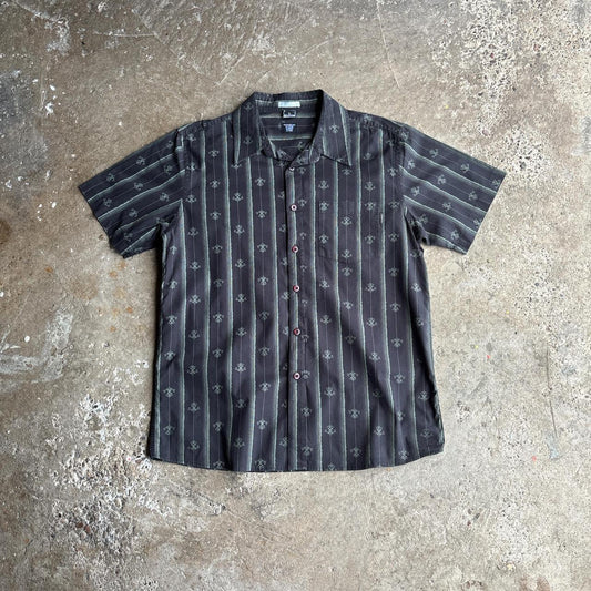 Black & Green Pattern Oakley Short Sleeve Shirt