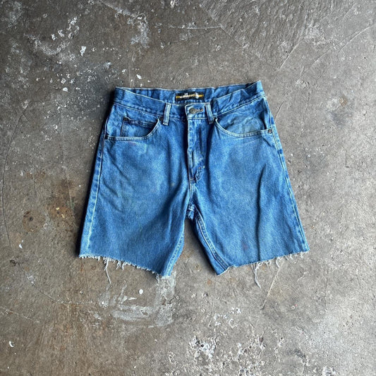 Blue Denim Lee Cut Jean Shorts