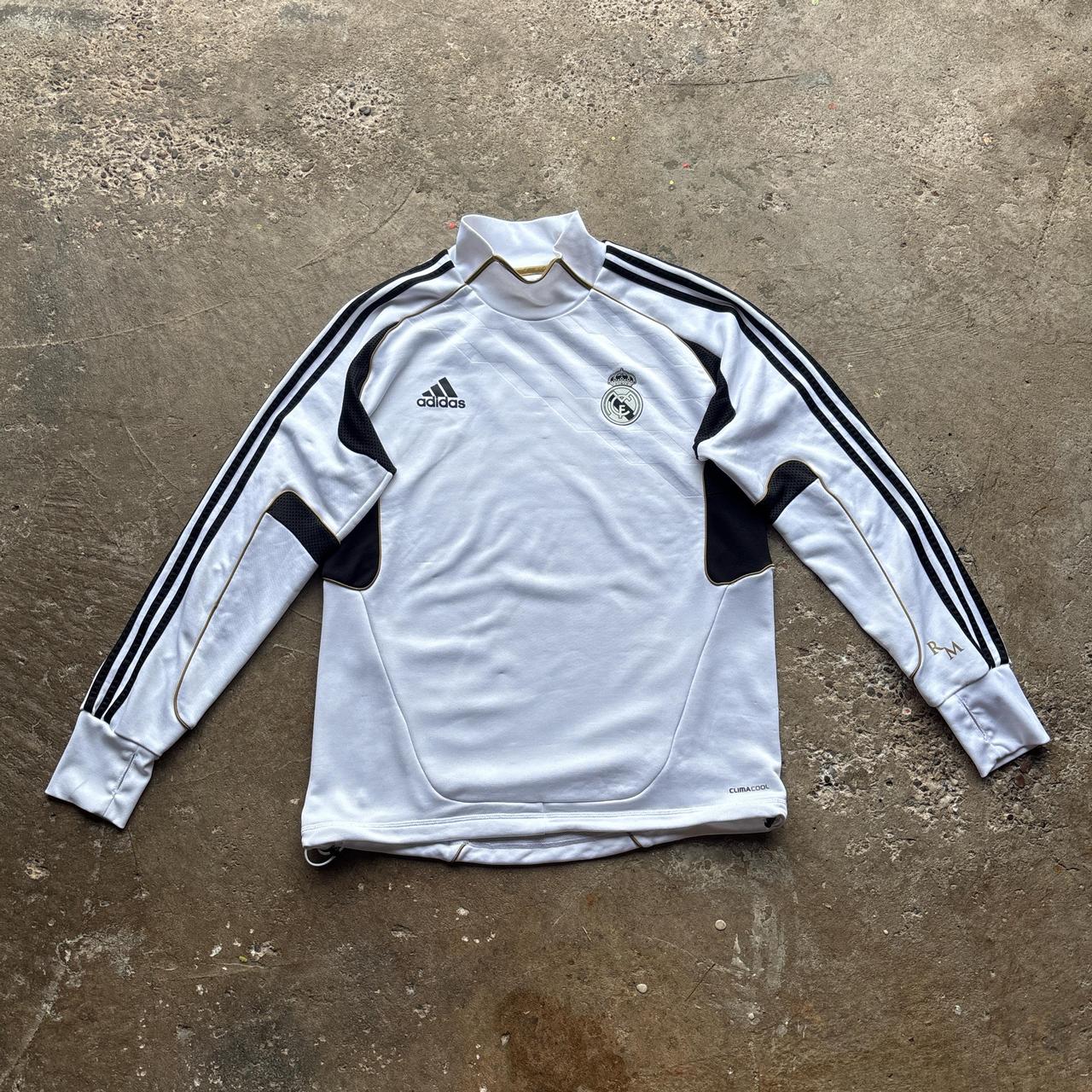White Adidas Real Madrid training sweatshirt - L