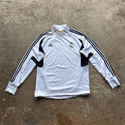White Adidas Real Madrid training sweatshirt - L