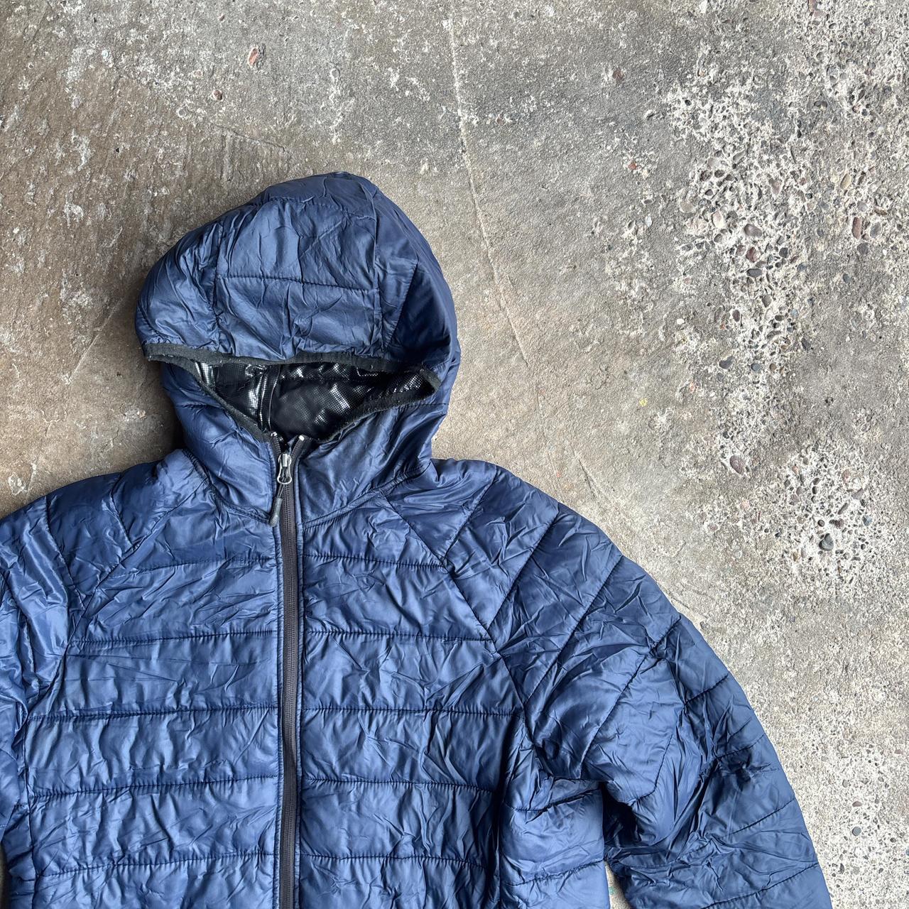 Blue Columbia Hooded Puffer Jacket  - M