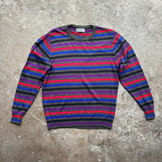 Vintage Jaeger wool striped knitted jumper