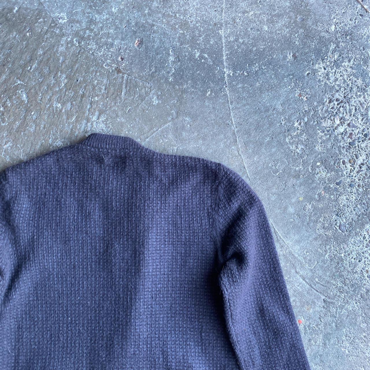 Purple All Saints Full Zip Asymmetrical Sweater - L