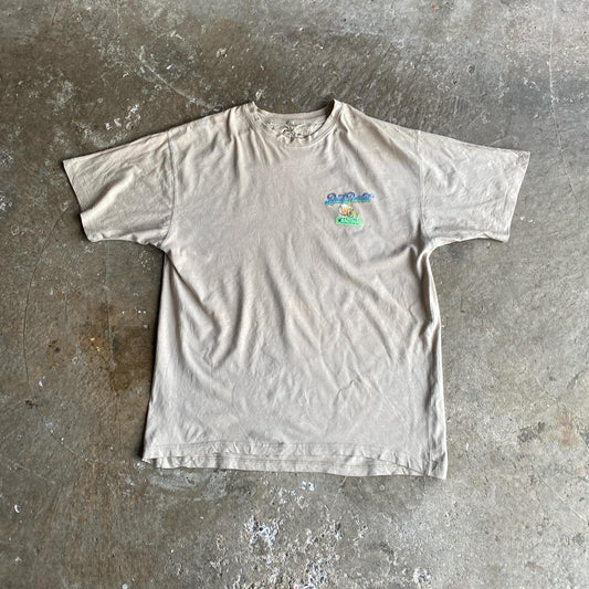 Bad Parrot’ Tan Graphic Bar T-Shirt
