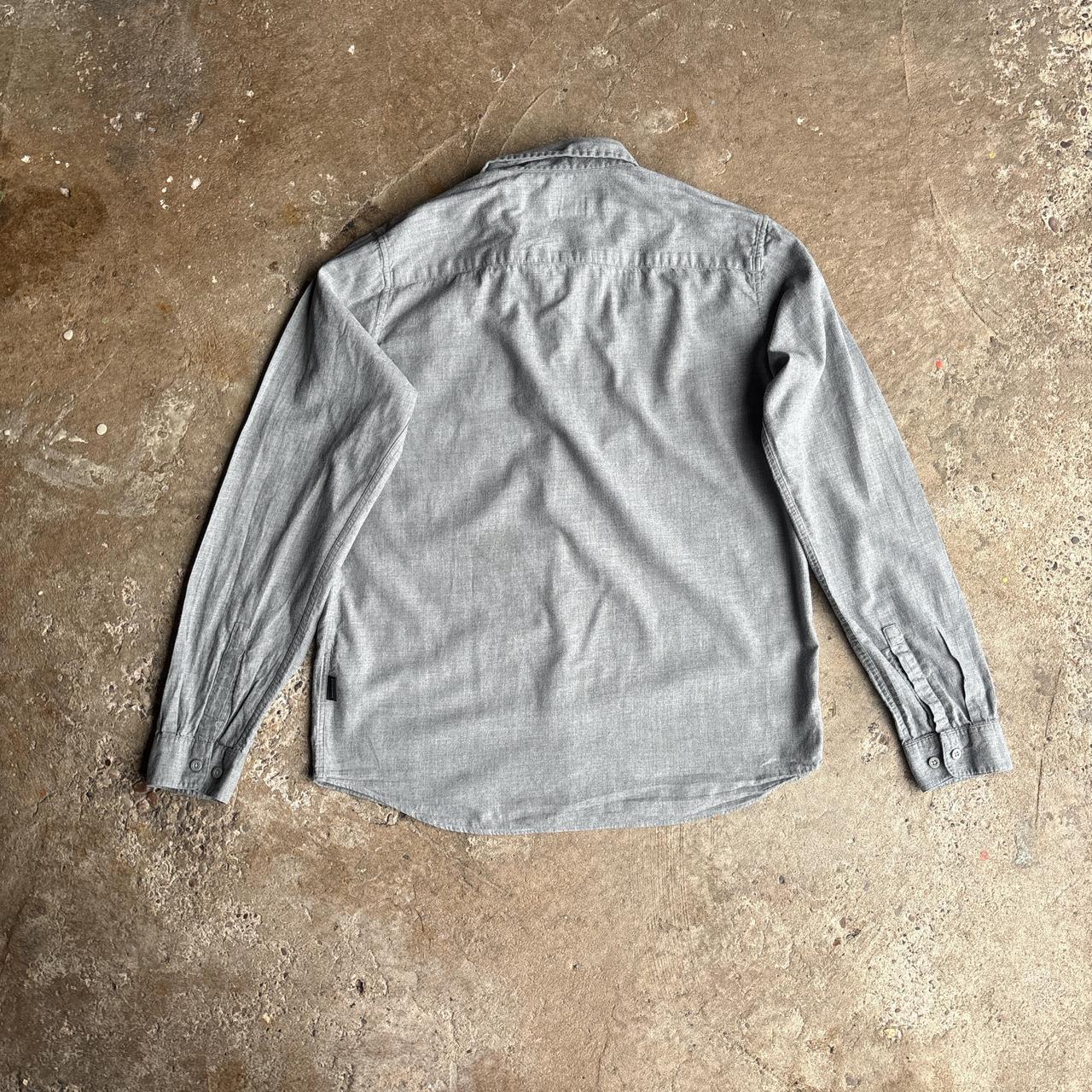 Grey Long-Sleeve Patagonia Shirt - M