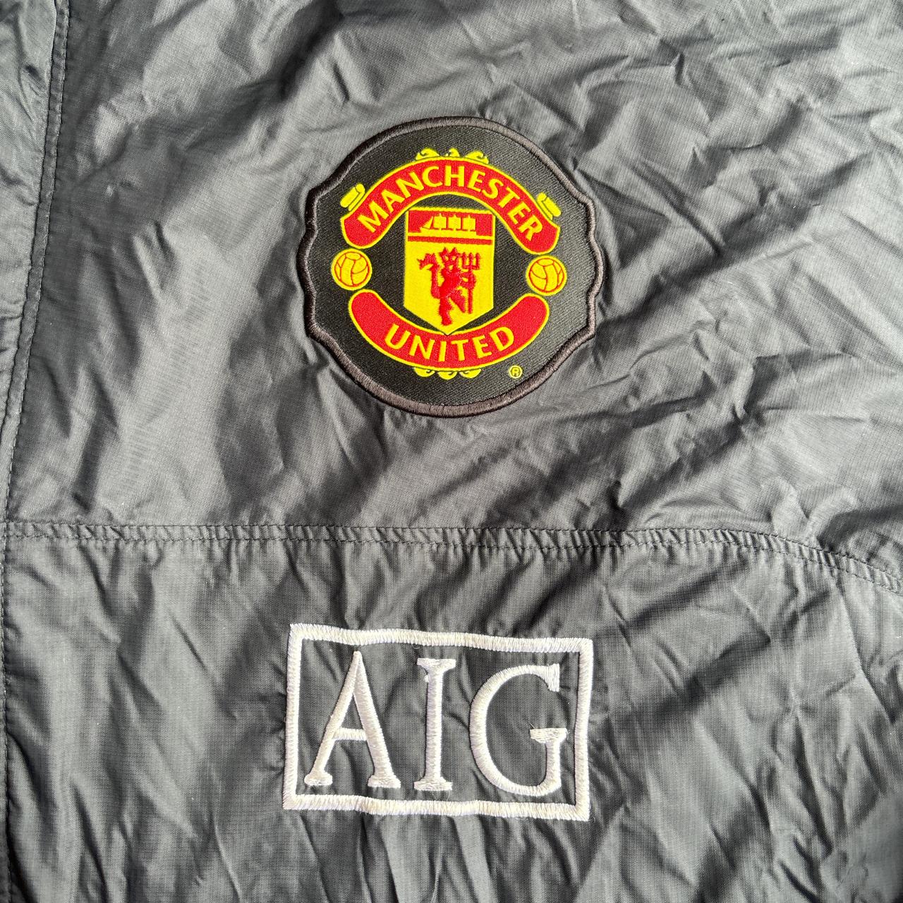 Black Nike ‘00s Manchester United Hooded Jacket - 2XL