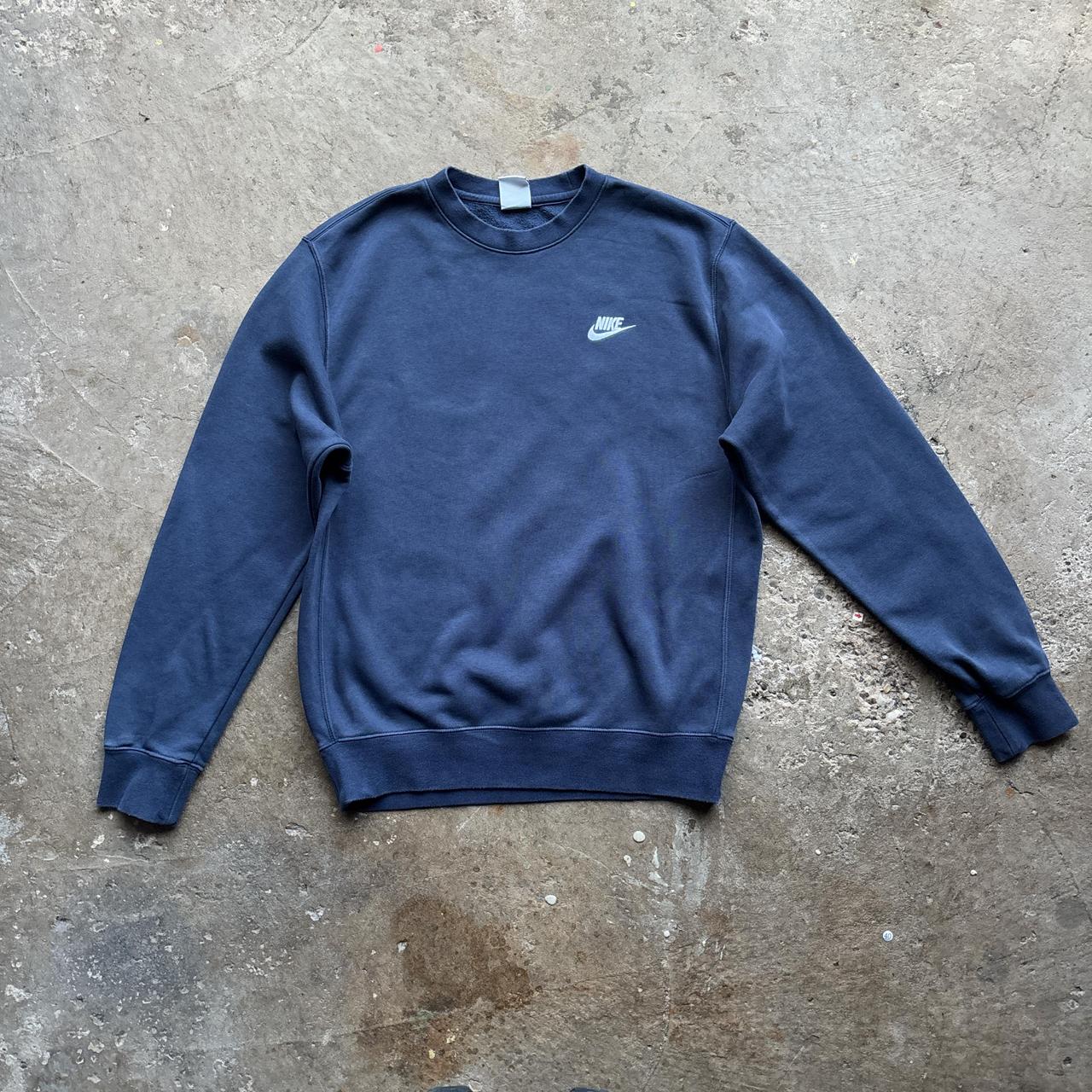 Navy Nike sweatshirt with embroidered logo