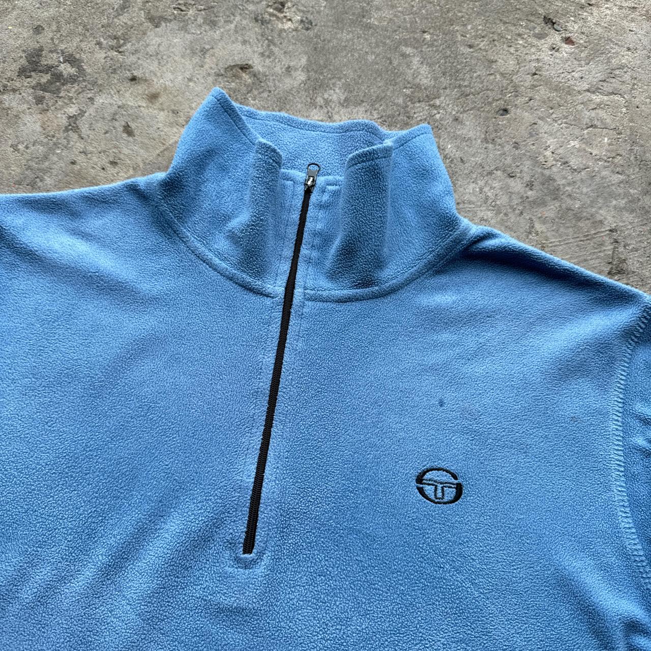 Light blue Sergio Tacchini quarter zip fleece