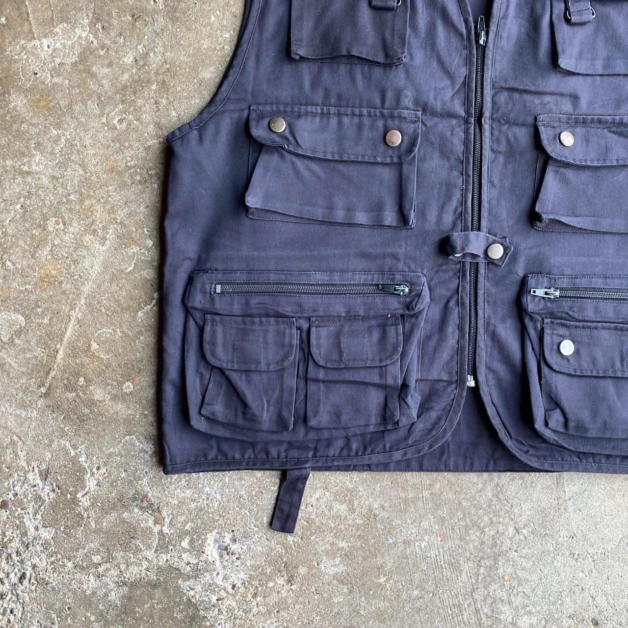 Vintage Navy Technical Vest Jacket - M
