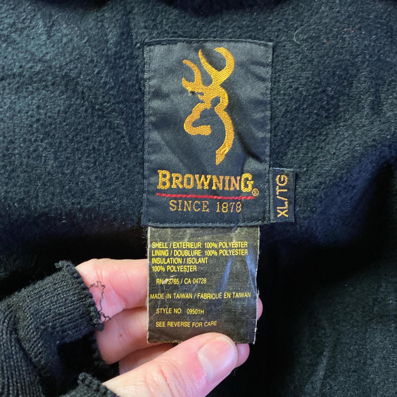 Browning Woodland Print Hooded Fleece Jacket - XL