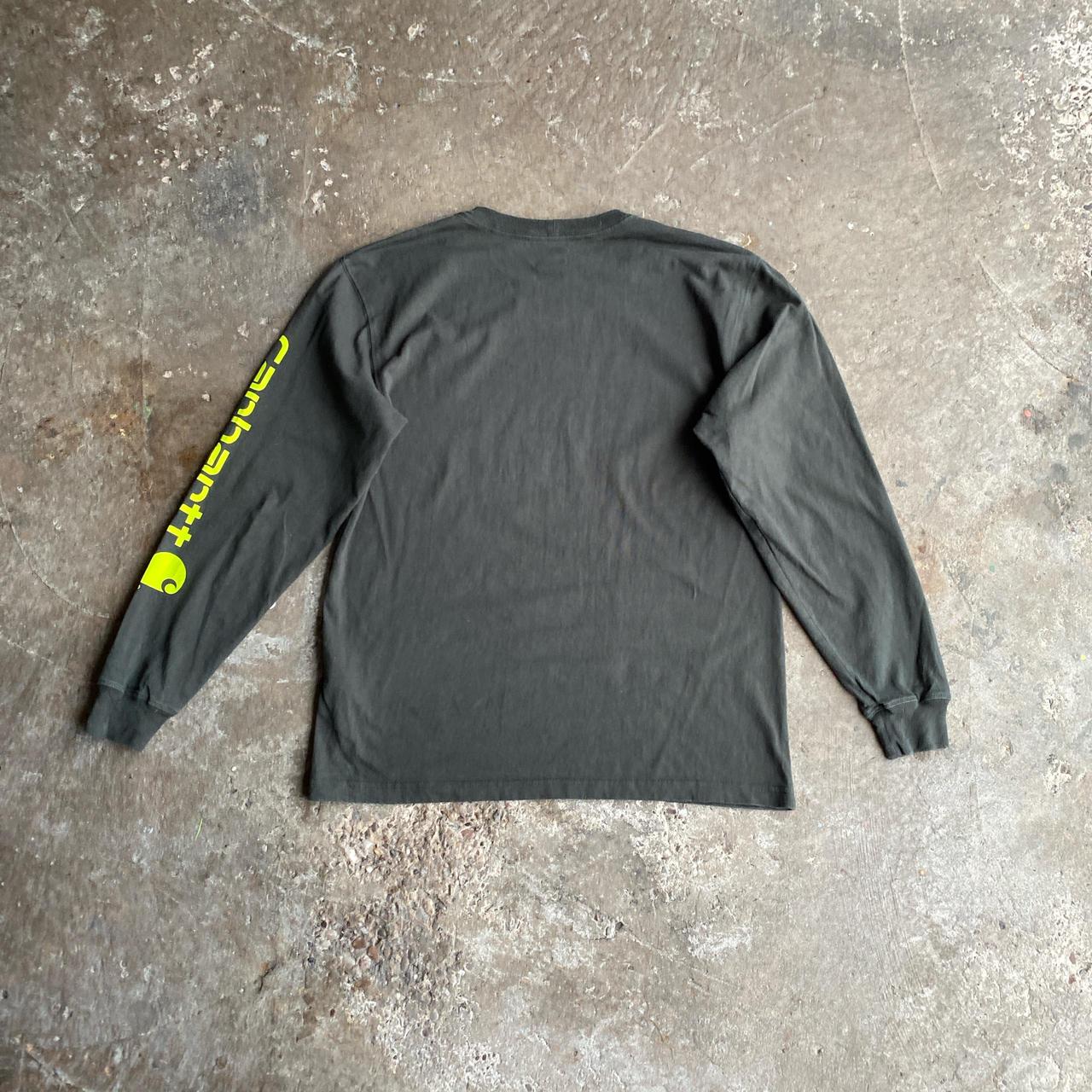 Dark Green Long Sleeve Carhartt T-Shirt - S