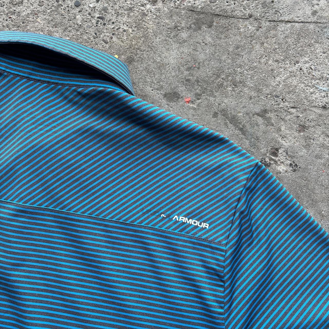 Blue and grey Under Armour Golf polo shirt